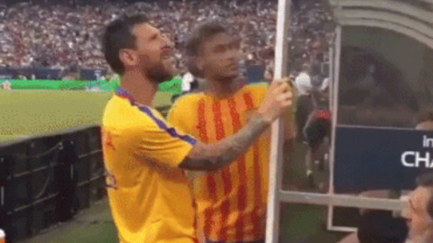 Messi And Neymar gif