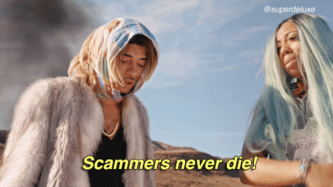 Scamming Joanne The Scammer GIF by Super Deluxe - Find & Share on GIPHY