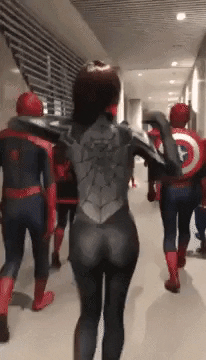Now spidey got the shield in funny gifs