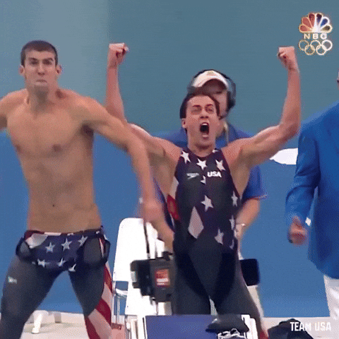 Gold medal swimming gif by team usa find share on giphy