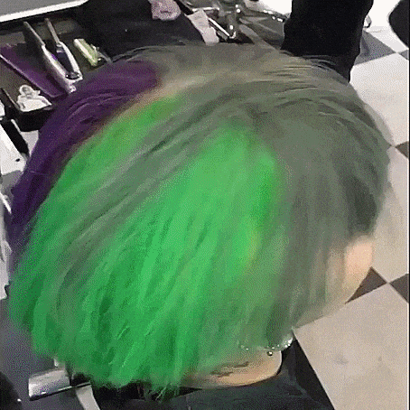 Heat sensitive hair color in wow gifs