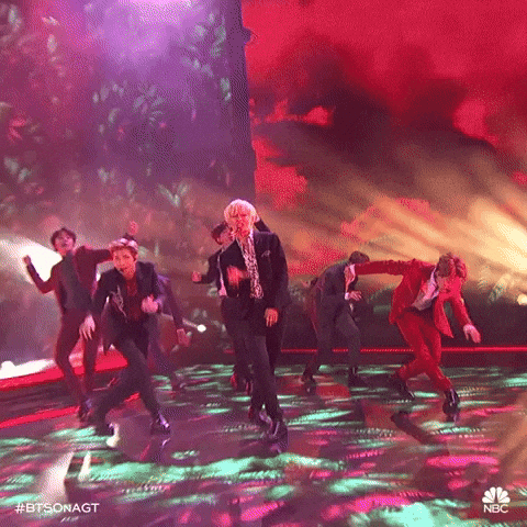 BTS performing on stage for ARMY gif