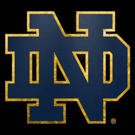 Notre Dame Gold GIF by Notre Dame Fighting Irish - Find & Share on GIPHY