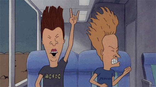 Rocking Out Beavis And Butthead GIF - Find & Share on GIPHY