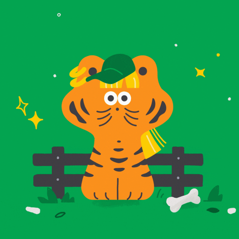 headspace tiger king character taking a breath
