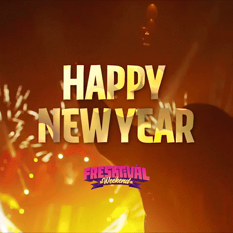 Happy New Year Fireworks GIF by Absolutely Fresh