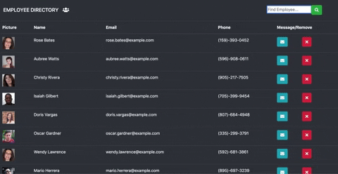 GitHub - hkennedyvi/employeeDirectory: React based directory for ...