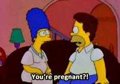 Pregnant Homer Simpson GIF