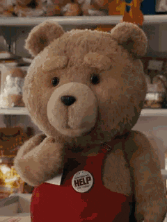 Happy Teddy Bear Day in funny gifs