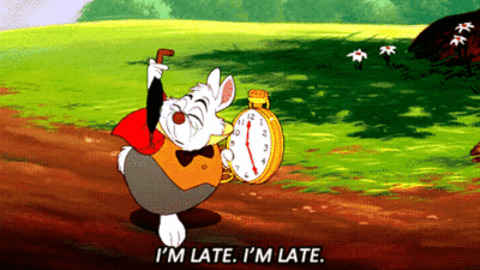 Image result for i'm late rabbit