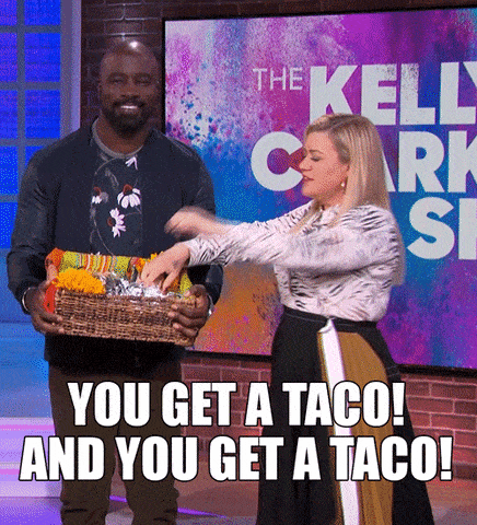 taco giveaway no "the kelly clarkson show"