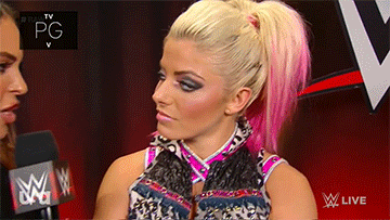 3. Backstage interview with Alexa Bliss Giphy