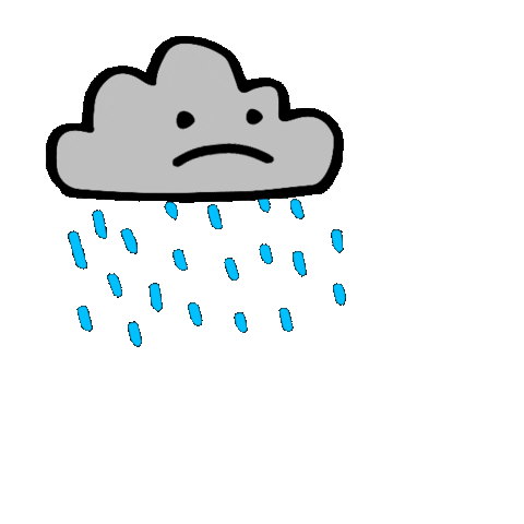 Rainy Day Tongue Out Sticker for iOS & Android | GIPHY