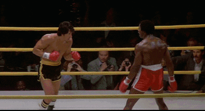 Rocky movie fight punch box