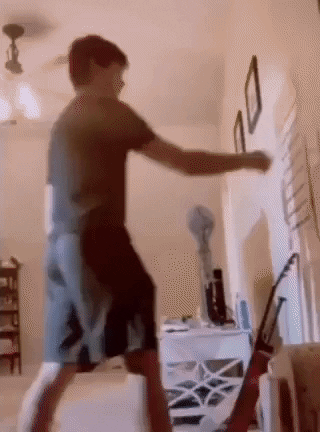 Running from house demon be like in funny gifs