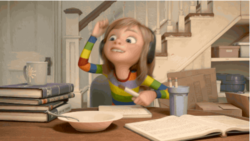 Drumming Amy Poehler GIF by Disney Pixar - Find & Share on GIPHY