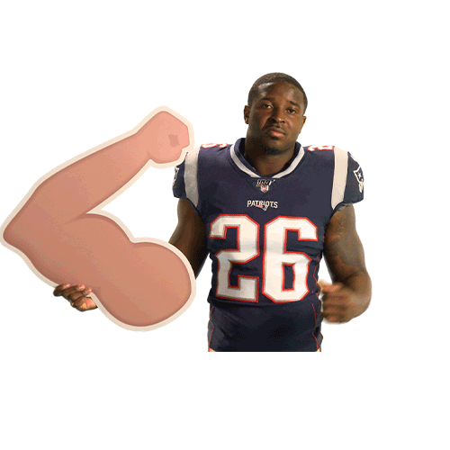 Sony Michel Reaction Sticker by New England Patriots for iOS & Android GIPHY