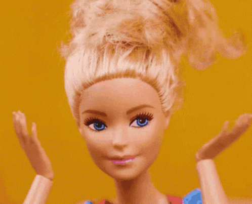 Barbie expressing her shock