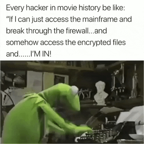 Every hacker in movies be like in funny gifs