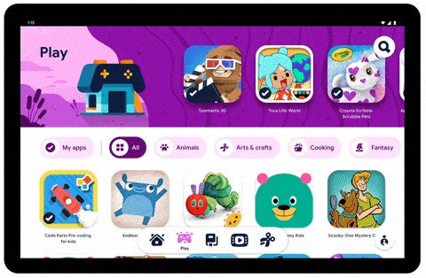 Google Launches Kids Space Mode for Android Tablets