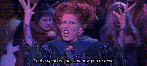 Image result for I put a spell on you gif hocus pocus