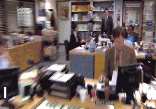 gif of Michael Scott saying "I declare privacy"