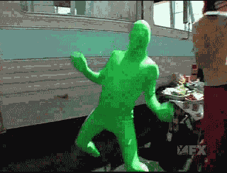 Image result for Greenman dance GIF