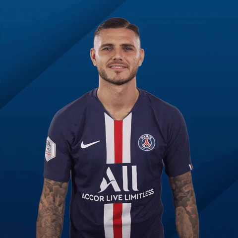 Happy Mauro Icardi GIF by Paris Saint-Germain - Find & Share on GIPHY