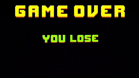 game over you lose