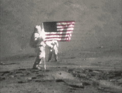 American Flag Moon GIF - Find & Share on GIPHY