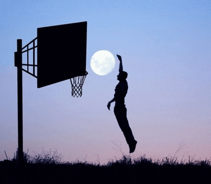 Image result for moon basketball gif