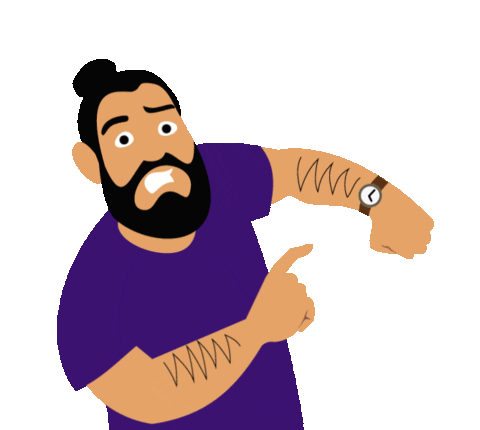 Time Hurry Sticker by Yoast for iOS & Android | GIPHY