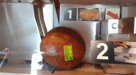 Automatic Bread Slicer in funny gifs