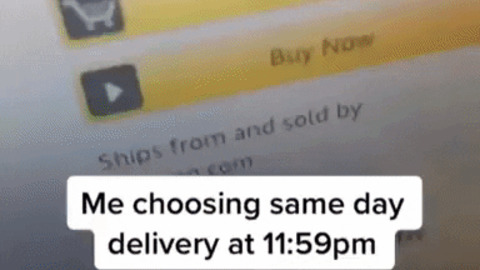 When you choose same day delivery