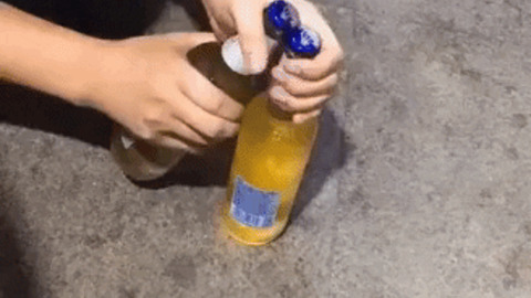 How not to open beer