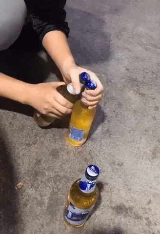 How not to open beer in fail gifs
