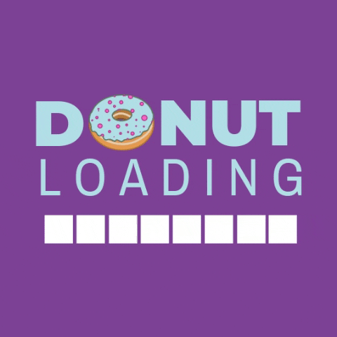 Donut Loading GIF by Socially Sorted - June Social Media Holidays
