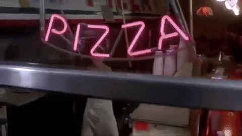 Image result for saturday night fever pizza gif