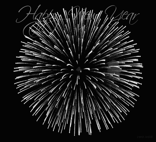 black and white fireworks happy new year new years eve new years