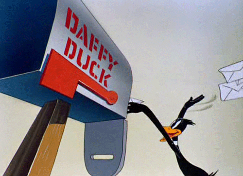 Daffy Duck Mail GIF - Find & Share on GIPHY