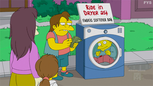 Image result for kid in a washing machine animated gif