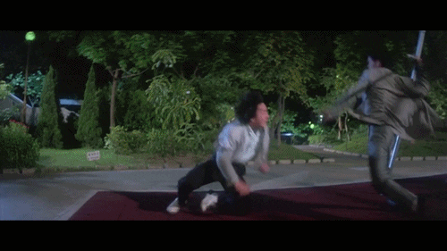 Jackie Chan fight scene.