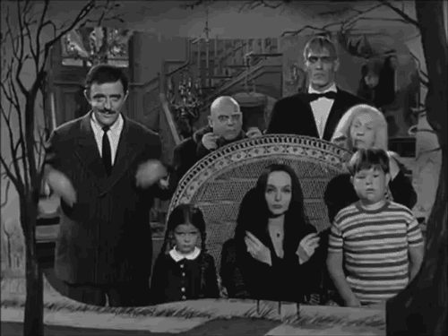 Black And White Adams Family GIF