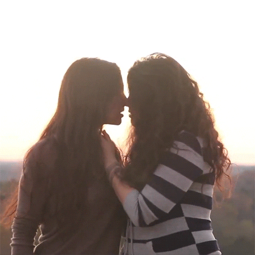 Lesbian Couple Kiss Find And Share On Giphy