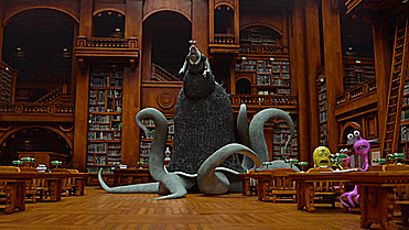 scary library octopus monsters university
