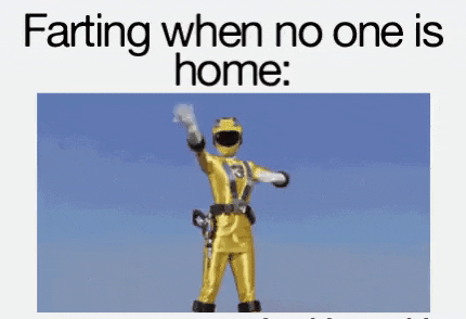 Farting when no one is home in funny gifs