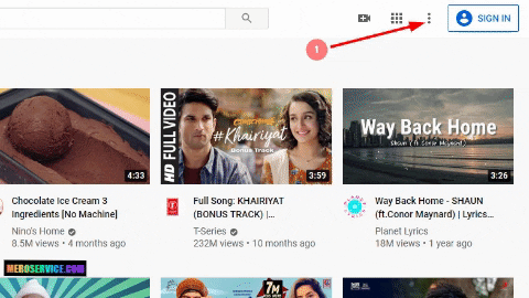 Dark Mode on YouTube