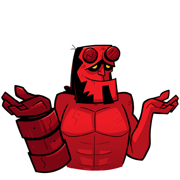 Ian Mcshane Shrug GIF by Hellboy Movie