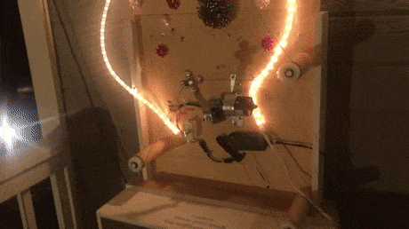 Cool homemade Christmas decoration in wow gifs