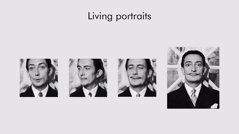 Living portraits - Salvador Dali